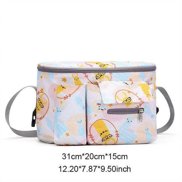 SeckinDogan Baby Stroller Bag Large Capacity Diaper Bags Outdoor Travel Hanging Carriage Mommy Bag Infant Care Organizer