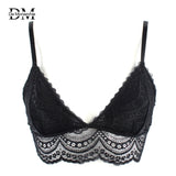 Ladies Bra Lace Bralette Top Sexy Halter Lingerie Underwear Intimate Bra 3/4 Cups Crop Top Unlined Soft Bras Translucent