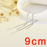DW 1 PC Ear Clip Long Tassel Earrings for Women 2020 Zircon Ear Cuff Earring Ear Line Fashion Jewelry Gift
