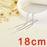 DW 1 PC Ear Clip Long Tassel Earrings for Women 2020 Zircon Ear Cuff Earring Ear Line Fashion Jewelry Gift