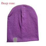 6M-3Y Baby Street Dance Hip Hop Hat Cotton Spring Autumn Toddler Cap Scarf for Boys Girls Winter Warm Solid Color Children Hat
