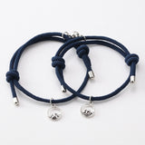 Attract couples bracelets best friend bracelet men bracelet red black rope weaving magnet attract long-distance love jewelry