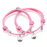 Attract couples bracelets best friend bracelet men bracelet red black rope weaving magnet attract long-distance love jewelry