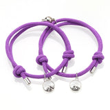 Attract couples bracelets best friend bracelet men bracelet red black rope weaving magnet attract long-distance love jewelry