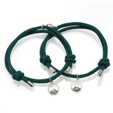 Attract couples bracelets best friend bracelet men bracelet red black rope weaving magnet attract long-distance love jewelry