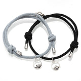 Attract couples bracelets best friend bracelet men bracelet red black rope weaving magnet attract long-distance love jewelry