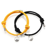 Attract couples bracelets best friend bracelet men bracelet red black rope weaving magnet attract long-distance love jewelry