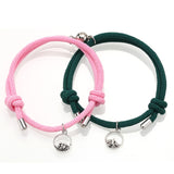 Attract couples bracelets best friend bracelet men bracelet red black rope weaving magnet attract long-distance love jewelry