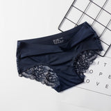 Brand Sexy Women Underwear High Quality Women Panties Seamless Solid Briefs low-Rise Lace side Lingerie