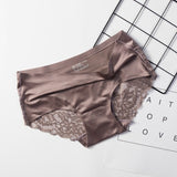 Brand Sexy Women Underwear High Quality Women Panties Seamless Solid Briefs low-Rise Lace side Lingerie