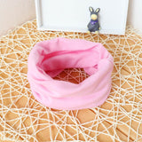 Fashion Cute Solid Knitted Cotton Hats For Newborn Baby Children Autumn Winter Warm Earmuffs Colorful Crown Caps Skullies