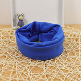 Fashion Cute Solid Knitted Cotton Hats For Newborn Baby Children Autumn Winter Warm Earmuffs Colorful Crown Caps Skullies