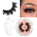 LEHUAMAO Mink Eyelashes 3D Mink Lashes Thick HandMade Full Strip Lashes Cruelty Free Mink Lashes Reusable False Eyelashes Makeup