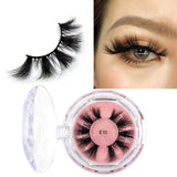 LEHUAMAO Mink Eyelashes 3D Mink Lashes Thick HandMade Full Strip Lashes Cruelty Free Mink Lashes Reusable False Eyelashes Makeup