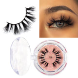 LEHUAMAO Mink Eyelashes 3D Mink Lashes Thick HandMade Full Strip Lashes Cruelty Free Mink Lashes Reusable False Eyelashes Makeup