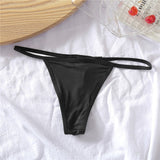 FINETOO M-XL Cotton Bikini Panties T-back Thong Sexy Low Waist Women Underwear Cotton G-String Underpants Femlae Lingerie 3Pcs