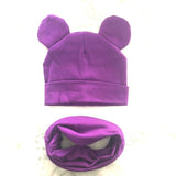 Baby Hat Cotton Ear Cap For Boys And Girls Winter Hat Scarf Set Children Boys Cap Scarf 2PCS