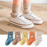 5pairs/lot 0-9 Years Baby Toddler Cotton Socks Kids Boys and Girl Spring Summer Autumn Short Newborn Ribbed Socks Solid Color