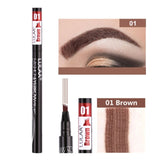 LULAA Makeup Waterproof Eyebrow Pen 4 Head Eye Brow Tint 6Color Long Lasting Natural Brown Black Grey Eyebrow Pencil Make Up Ink
