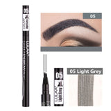 LULAA Makeup Waterproof Eyebrow Pen 4 Head Eye Brow Tint 6Color Long Lasting Natural Brown Black Grey Eyebrow Pencil Make Up Ink