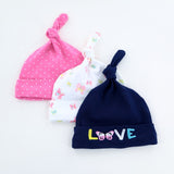 3pcs Per Lot Baby Hats 100% Cotton Printed Baby Hats & Caps For 0-6 Months Newborn Baby Accessories Dropshipping KF268