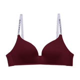 BEFORW Comfort Wireless Bras For Women Underwear Fashion Seamless Letter Straps Bra Sexy Lingerie Adjustable Push Up Bralette