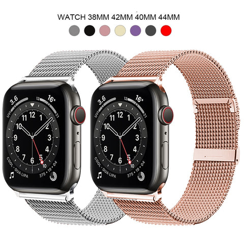Milanese Loop Bracelet Stainless Steel band For Apple Watch series 1 2 3 42mm 38mm strap for iwatch 4 5 SE 6 40mm 44mm watchband