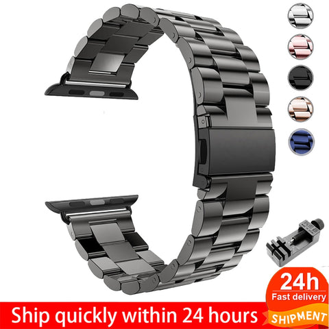 Stainless Steel Strap For Apple Watch 6 5 4 3 2 1 Band 38mm 42mm Bracelet Sport Band for iWatch series 5 4 3/2/1 40mm 44mm strap