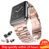 Stainless Steel Strap For Apple Watch 6 5 4 3 2 1 Band 38mm 42mm Bracelet Sport Band for iWatch series 5 4 3/2/1 40mm 44mm strap