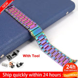 Stainless Steel Strap For Apple Watch 6 5 4 3 2 1 Band 38mm 42mm Bracelet Sport Band for iWatch series 5 4 3/2/1 40mm 44mm strap