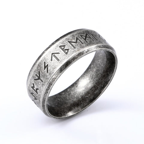 Beier 316L Stainless steel Odin Norse Viking Amulet Rune MEN Ring fashion  words RETRO Rings Jewelry  LR-R133