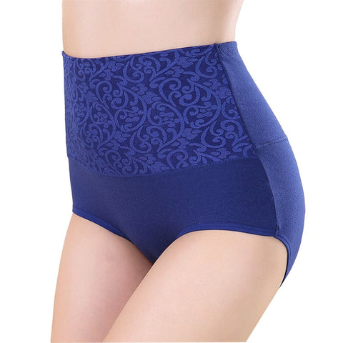 Pure Cotton High waist Women's Panties  Plus size Briefs Underwear Ladies Autumn Winter Panty Sexy Lingerie  Female Underpants