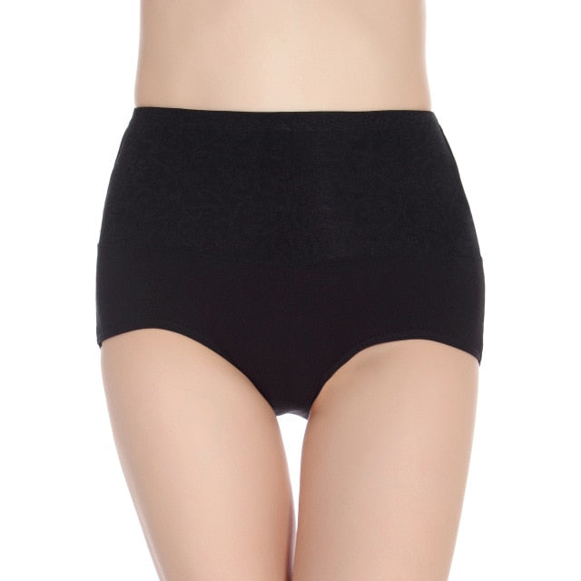 Pure Cotton High waist Women's Panties  Plus size Briefs Underwear Ladies Autumn Winter Panty Sexy Lingerie  Female Underpants
