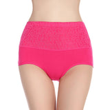 Pure Cotton High waist Women's Panties  Plus size Briefs Underwear Ladies Autumn Winter Panty Sexy Lingerie  Female Underpants