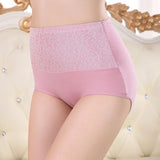 Pure Cotton High waist Women's Panties  Plus size Briefs Underwear Ladies Autumn Winter Panty Sexy Lingerie  Female Underpants