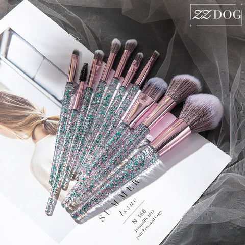 ZZDOG 7/10 High-Quality Professional Makeup Brushes Set Eyeshadow Powder Foundation Eyebrow Blending Cosmetic Beauty Tools Kit