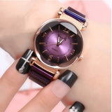 Luxury Fashion Women Watch Geometric Roman Numeral Quartz Ladies watch Magnet Buckle Mesh Strap WristWatch Gold Reloj Mujer
