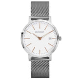 Fashion Women Watches Ultra Thin Stainless Steel Mesh Belt Quartz Wrist Watch Ladies Dress Watch Classic Rose Gold Clock Casual