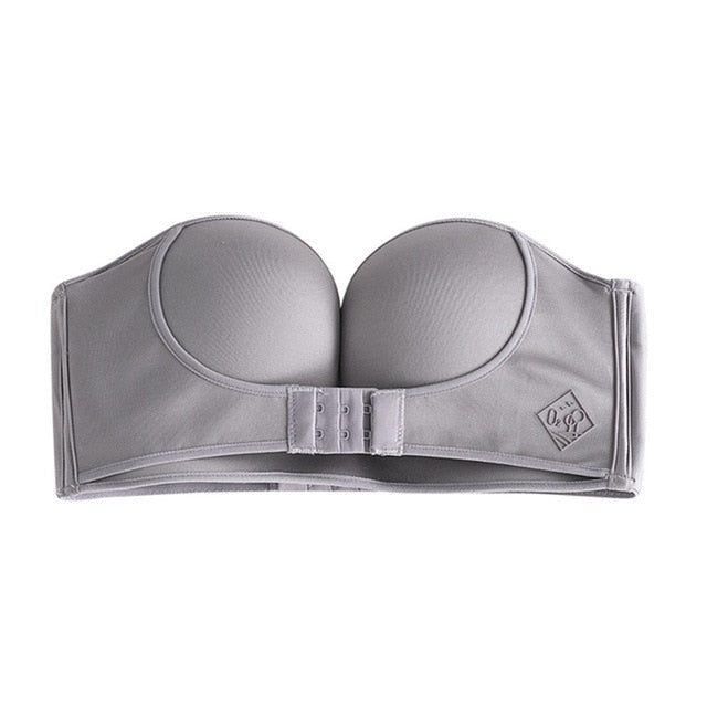 Sexy Invisible Bras Women Push Up Strapless Bra Lingerie Backless Brassiere Seamless Bralette Underwear for Wedding Dress #F