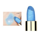 Multicolor Holographic Mermaid Glitter Lipstick Shiny Metallic Lipsticks Waterproof Long Lasting Gold Lip Stick Makeup Cosmetic