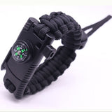 MKENDN Men Multi-function Paracord Survival Bracelet Outdoor Camping Rescue Emergency Rope Bracelets with Knife For Women