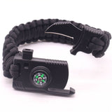 MKENDN Men Multi-function Paracord Survival Bracelet Outdoor Camping Rescue Emergency Rope Bracelets with Knife For Women