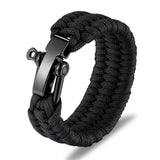 MKENDN Men Multi-function Paracord Survival Bracelet Outdoor Camping Rescue Emergency Rope Bracelets with Knife For Women