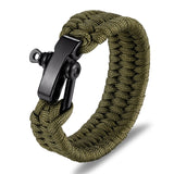 MKENDN Men Multi-function Paracord Survival Bracelet Outdoor Camping Rescue Emergency Rope Bracelets with Knife For Women