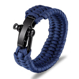 MKENDN Men Multi-function Paracord Survival Bracelet Outdoor Camping Rescue Emergency Rope Bracelets with Knife For Women