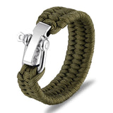 MKENDN Men Multi-function Paracord Survival Bracelet Outdoor Camping Rescue Emergency Rope Bracelets with Knife For Women