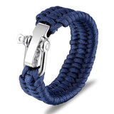MKENDN Men Multi-function Paracord Survival Bracelet Outdoor Camping Rescue Emergency Rope Bracelets with Knife For Women