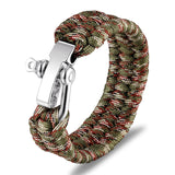 MKENDN Men Multi-function Paracord Survival Bracelet Outdoor Camping Rescue Emergency Rope Bracelets with Knife For Women