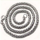 HNSP 316L Stainless Steel Twist Neck Chain Necklace For Men Male Boy Gift Wholesale