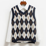 2020 Fashion Casual Tank Tops Pullover Elasticity Sweater Spring Autumn Women Sleeveless V-Neck Knitted Vest kz373